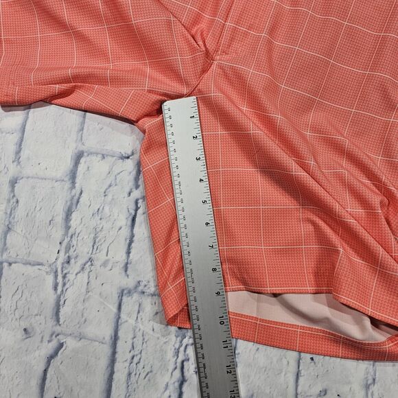 Pro Tour Shorts MENS SIZE 38 Cool Play Plaid Flat Front Golf Pink - Picture 4 of 10